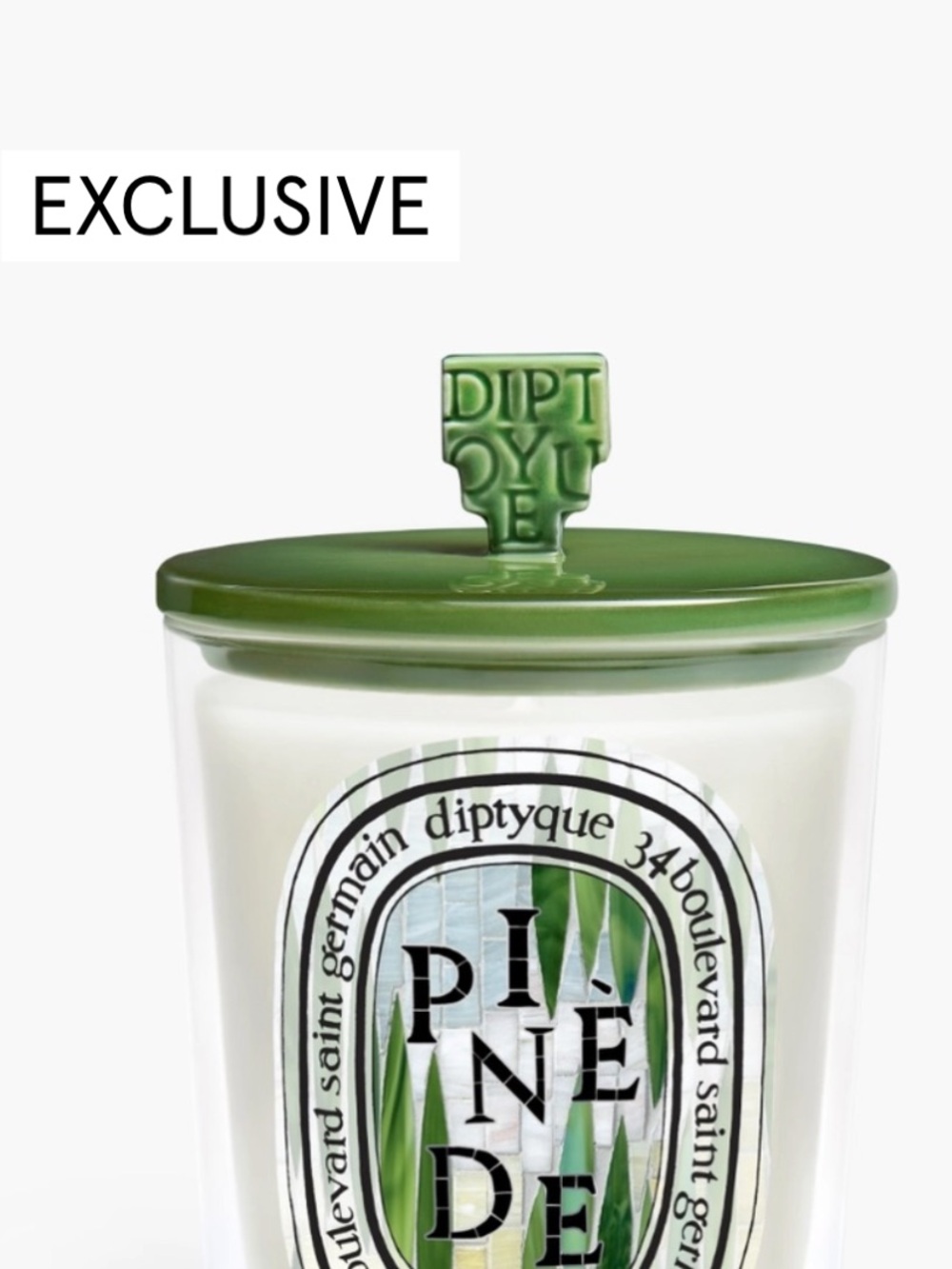 Diptyque PINE GROVE GREEN PYRAMID LID Green DIPTYQUE CANDLE LID